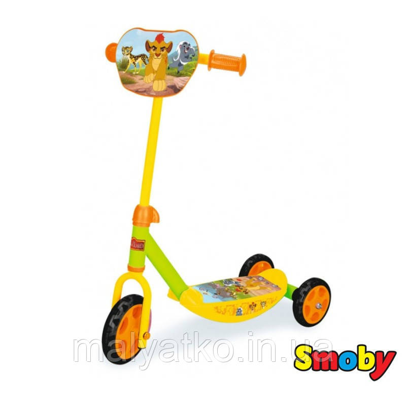 Дитячий самокат Триколісний Lion Smoby 750140