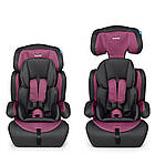 Автокрісло-бустер 2 в 1 Bambi M 3546 Pink Gray група 1-2-3, фото 4