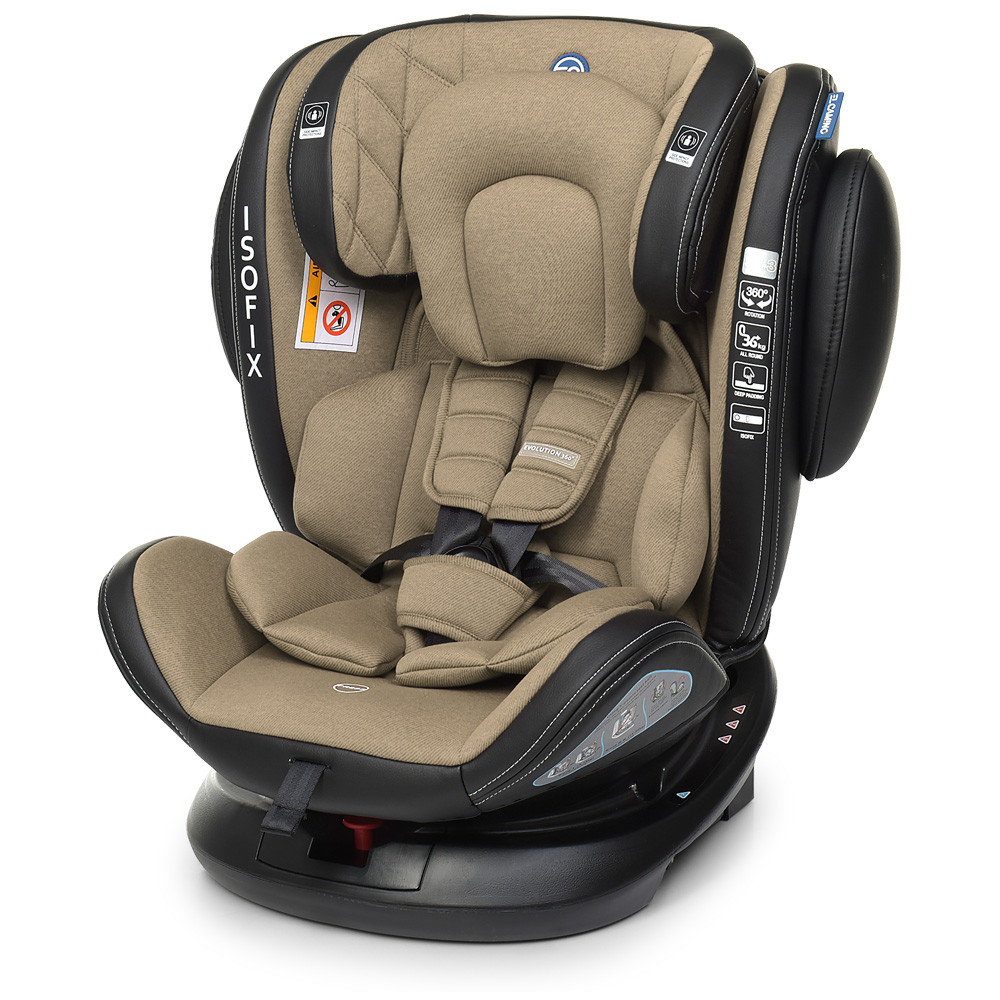 Автокрісло El Camino Evolution 360 ME 1045 Royal Beige 1-2-3 (0-36кг)