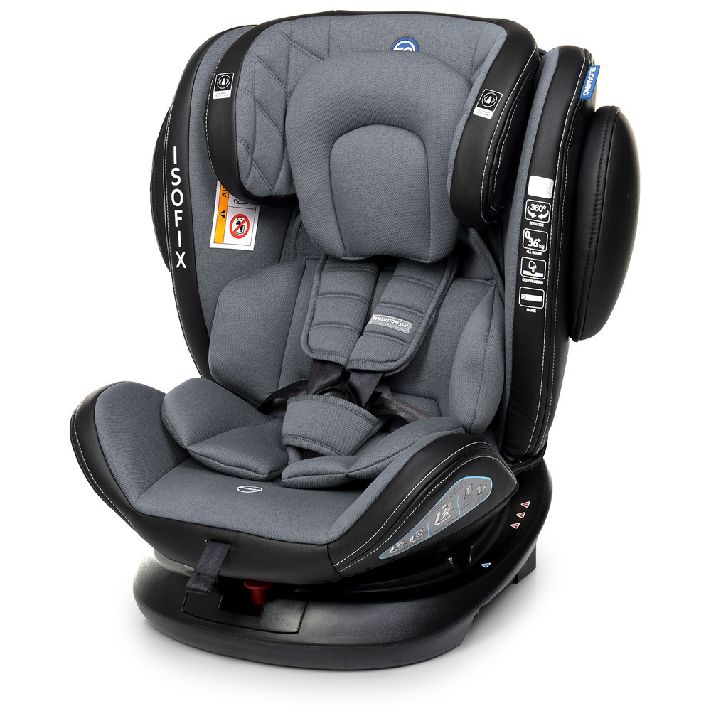 Автокрісло El Camino Evolution 360 ME 1045 Royal Dark Gray 1-2-3 (0-36кг)