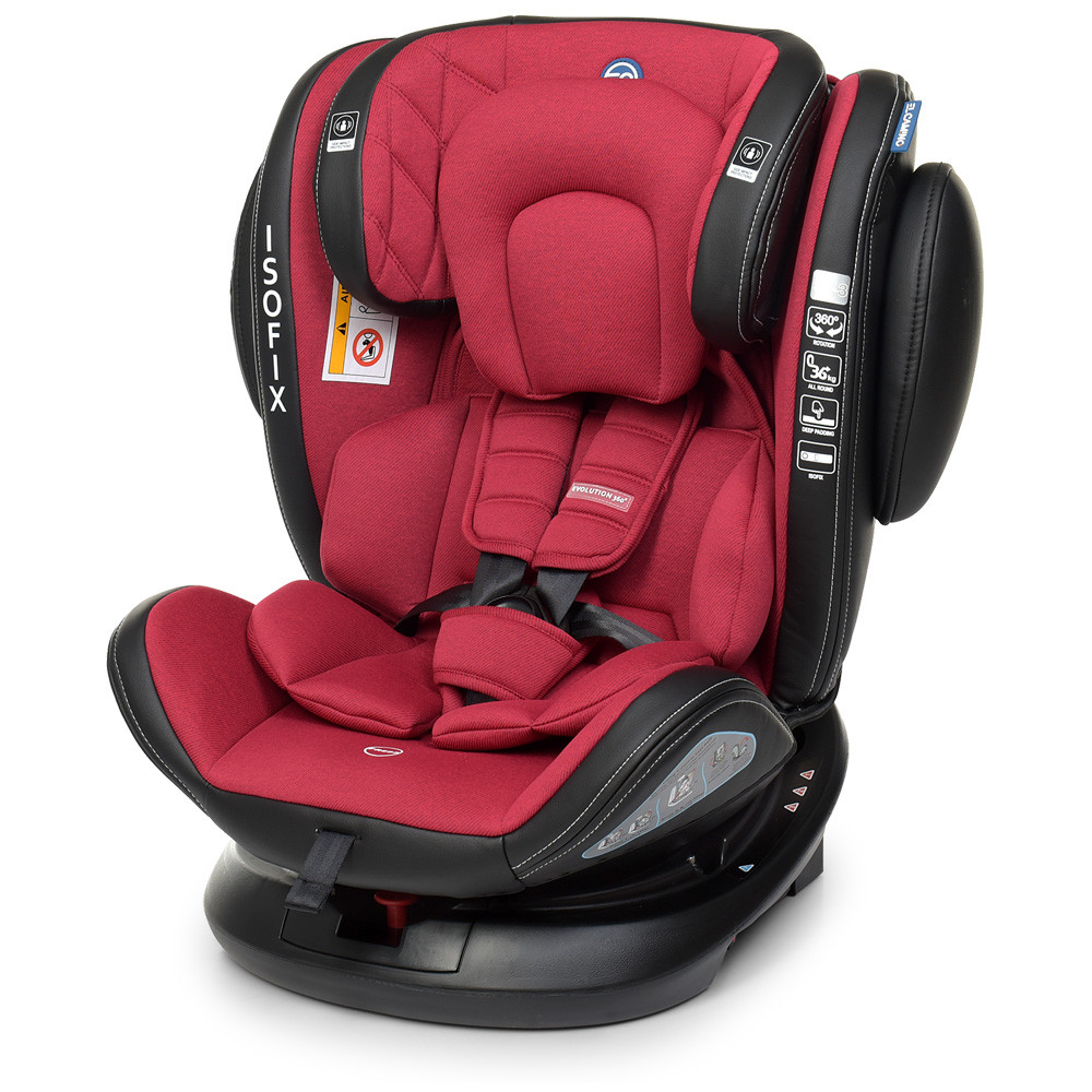 Автокрісло El Camino Evolution 360 ME 1045 Royal Red 1-2-3 (0-36кг)