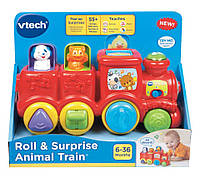 Каталка VTech поезд с животными roll & surprise animal train