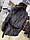 Жіноча норкова шуба, автоледі під пояс S розмір чорного кольору, фото 5