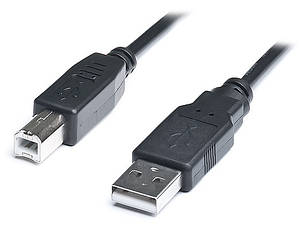 Кабель USB 2.0 Type A - Type B (AM-BM) 1 м чорний оригінал бв