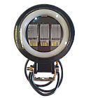 Фара світлодіодна LED противотуманная кругла 30W + LED кільце з чіткою світловий кордоном, фото 7