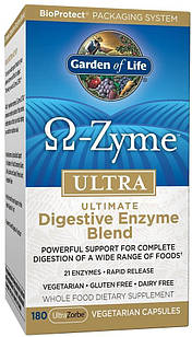 Garden of Life O-Zyme Ultra Ultimate Digestive Enzyme Blend 180 UltraZorbe капсул