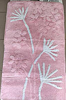 Розовый набор ковриков с цветами, Турция