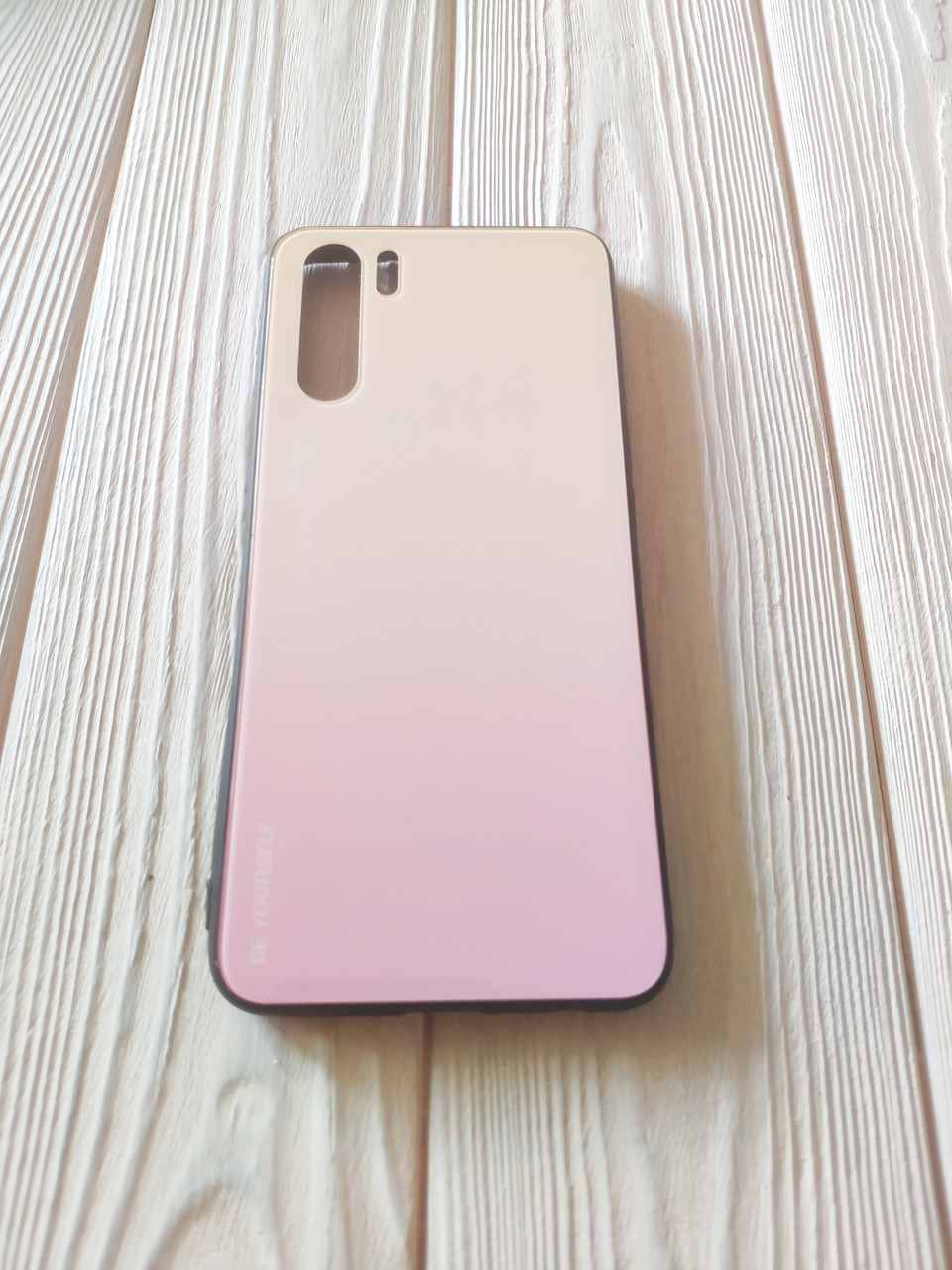 Чохол Gradient для Oppo A91 бампер Gold-pink