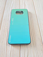 Чохол Gradient для Xiaomi Poco X3 / X3 Pro бампер Green-blue