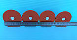 Комплект мішеней тарілок, що падають, діаметром 100 мм, 4 шт., для калібру 22LR.  Сателіт (752), фото 3