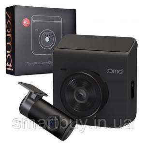 Відеореєстратор Xiaomi 70mai Dash Cam A400 + Rear Cam RC09 Set російськомовний (гарантія 12 місяців)