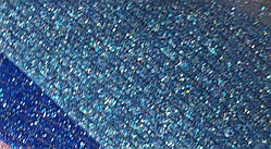 Стразова стрічка на силіконі блакитний хамелеон