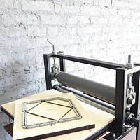 Валковий прес для вирубки шкіри, картону, тканини, магнітів,валочний