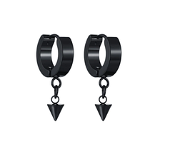 Сережки з прорізом із неіржавкої сталі в стилі панк 2 шт.