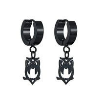 Сережки з прорізом із неіржавкої сталі в стилі панк 2 шт.