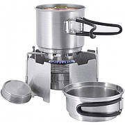 Пальник туристичний спиртовий Tatonka Alcohol Burner Set, Silver (TAT 4133.000)