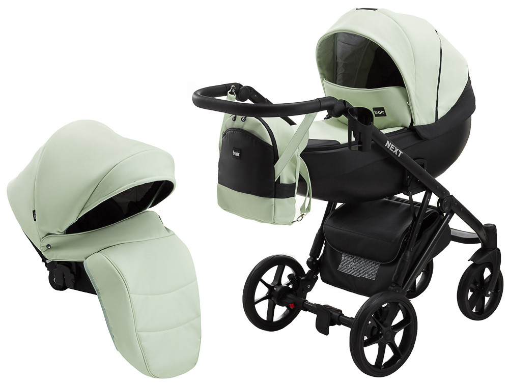 Коляска 2 в 1 Bair Next ECO 26 м'ятний