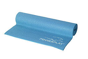 Коврик для йоги и фитнеса PowerPlay 4010 (173*61*0,6) Блакитний