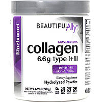 Колаген 1 і 3 типу, Beautiful Ally, Bluebonnet Nutrition, Collagen Type I + III, порошок 198 г