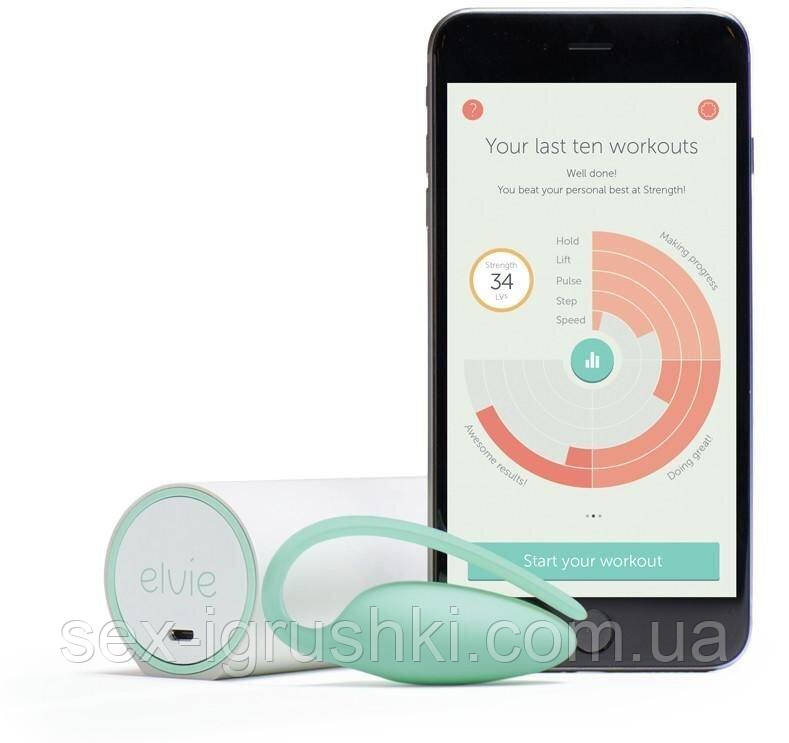 Преміумтренажер Кегеля Elvie Exercise Tracker, індукційна зарядка, PRO-додаток, без вібрації SO2029