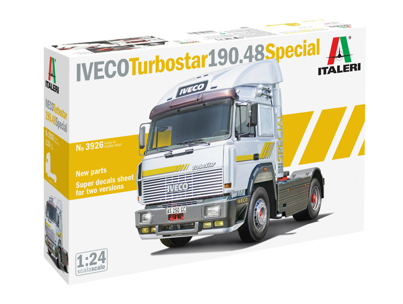 IVECO Turbostar 190.48 Special. Модель вантажного тягача в масштабі 1/24. ITALERI 3926