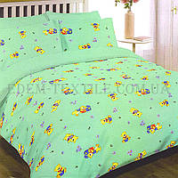 Постільна білизна Viluta дитяча 105х145 ранфорс 6112 зелена, Зелений