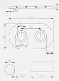 Набір маскувальний радіаторних кранів з підключенням 50мм (розети + гільзи) білий Invena  UA-12-B15, фото 3