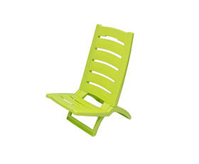 Крісло-шезлонг Adriatic 37.5х65 пляжне пластикове складне для пляжу, тераси та саду, Салатовий