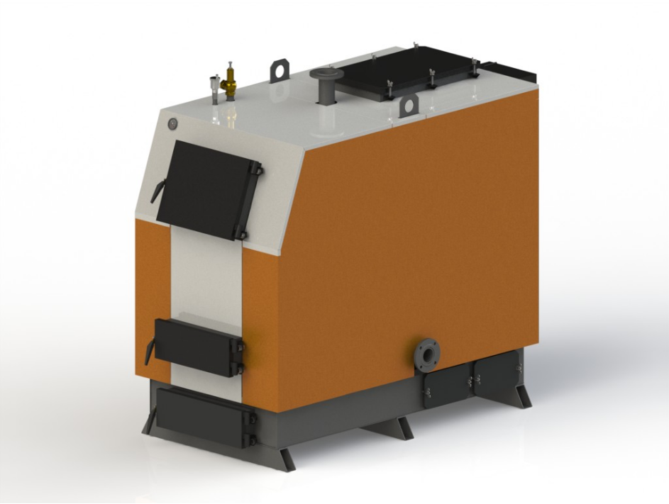 400 кВт Промисловий котел 6 мм сталь  KOTLANT-КОТЛАНТ КВ-400 З ЕЛЕКТРОННОЮ АВТОМАТИКОЮ "TECH" C ФУНКЦІЄЮ ZPID, фото 1