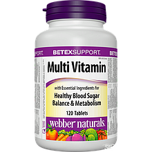 Витамины Webber Naturals Multi Vitamin 120 таблеток  EXP 02/23 року включно