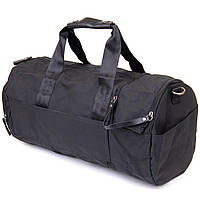 Спортивна сумка текстильна Vintage 20640 Чорна. Ремінь через плече