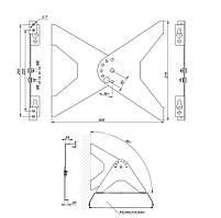 Кронштейн KR-PRO (кріплення на стіну для нагрівачів EKOSTAR серії PRO)