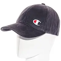 Бейсболка на стрейч резинке с небольшой брендовой вышивкой кепка коттоновая закрытая универсальная Champion