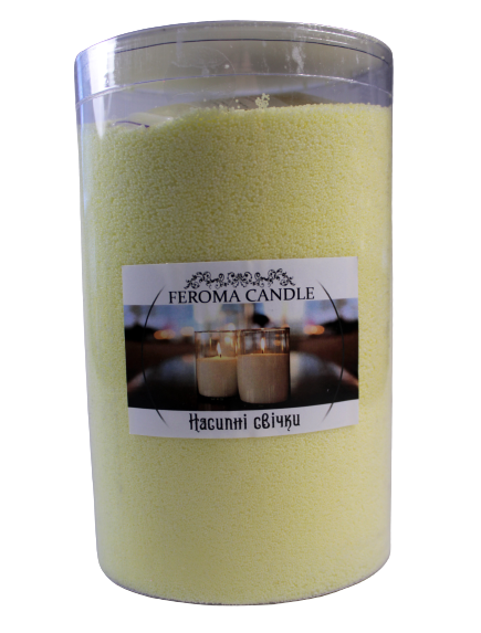 Насипні свічки TM FEROMA CANDLE жовтого кольору