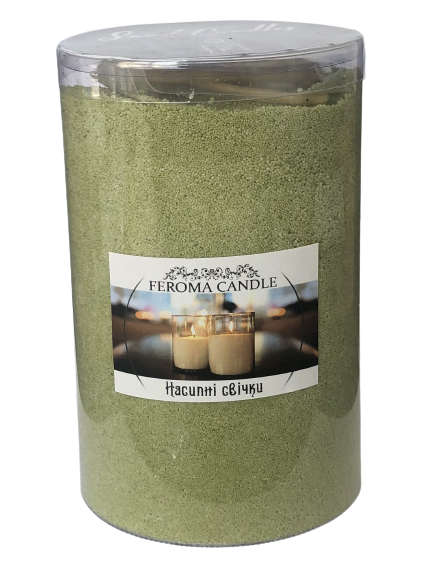 Насипні свічки TM FEROMA CANDLE оливкового кольору