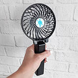 Вентилятор ручний акумуляторний MINI FAN портативний мініфан на 16850 колір тільки рожевий, фото 5