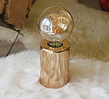 Світильник - лампа нічник "Тесла" метал золото 12 * 8 см, фото 5