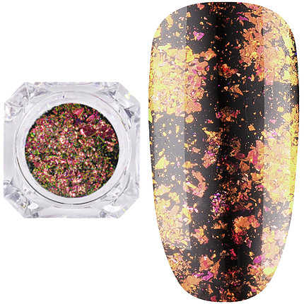 Дзеркальна втирка "Пластівці Юкі" Lilly Beaute, 0,2 г №6, фото 1