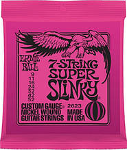 Струни Ernie Ball 2623 7-String Super Slinky 9-52