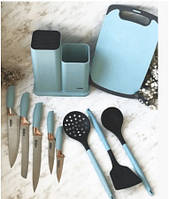 Набір кухонних ножів із кухонним приладдям Benson BN — 412