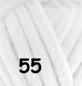 Нитки пряжа для вязания плюшевая велюровая VELLUTO Веллюто ALIZE Ализе № 55 белый
