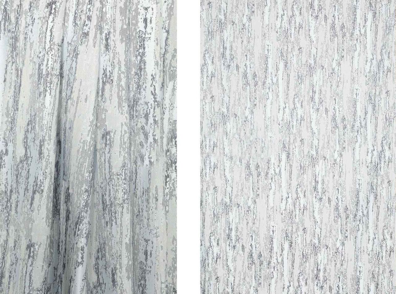 Портьерная ткань для штор Жаккард серебристого цвета - фото 1 - id-p1448100711
