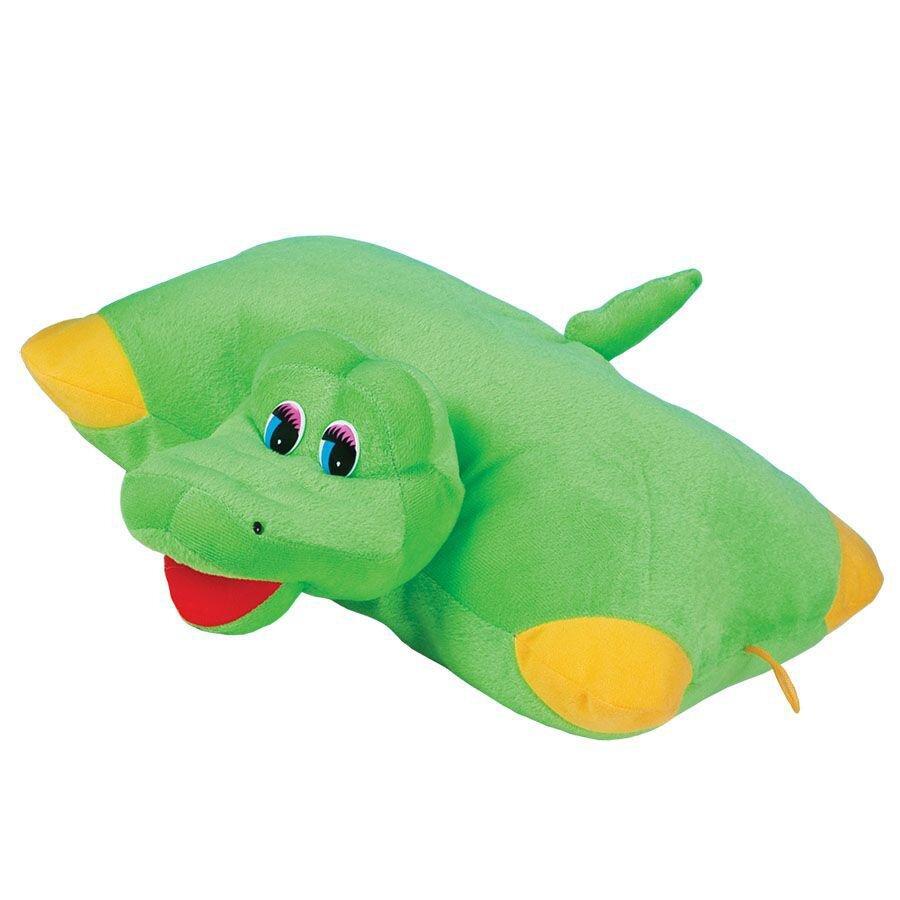 М'яка іграшка Zolushka Подушка трансформер крокодил 37см (ZL246), фото 1