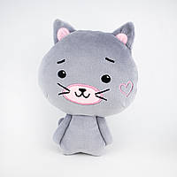 Мягкая игрушка Zolushka котёнок Пинки 21см серый (Z663)