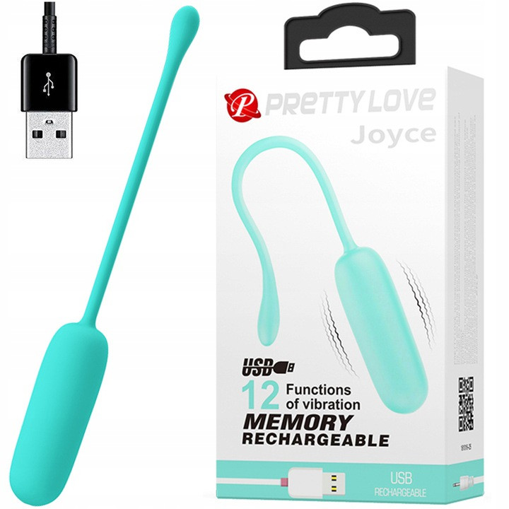 Віброяйцо з 12 режимами вібації вібропуля заряджання USB Вібратор яйце, фото 1