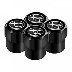 Ковпачки на ніпель для Субару Alitek Short Black Subaru (4 шт.)