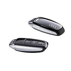 Пластикова кришка для ключа Audi Rings Key Cover, Mythos Black Metallic, артикул 4N0071208AY9T