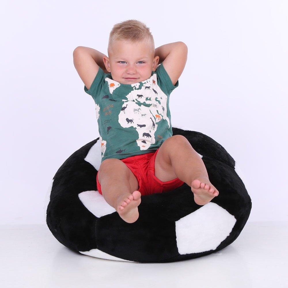 Дитяче Крісло Zolushka м'яч маленьке 60см чорно-біле (ZL4153), фото 1