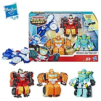 Набор ботов-спасателей Хот Шот Вихрь Клин и Хойст Transformers Academy Rescue Team (Hot Shot Whirl Wedg Hoist)