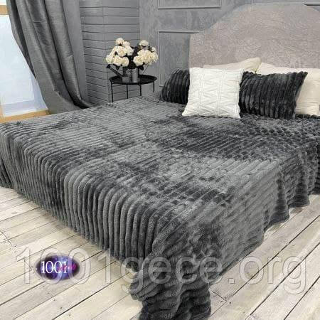 Покривало Шарпей однотонний Люкс No15 євро 200x220 см.